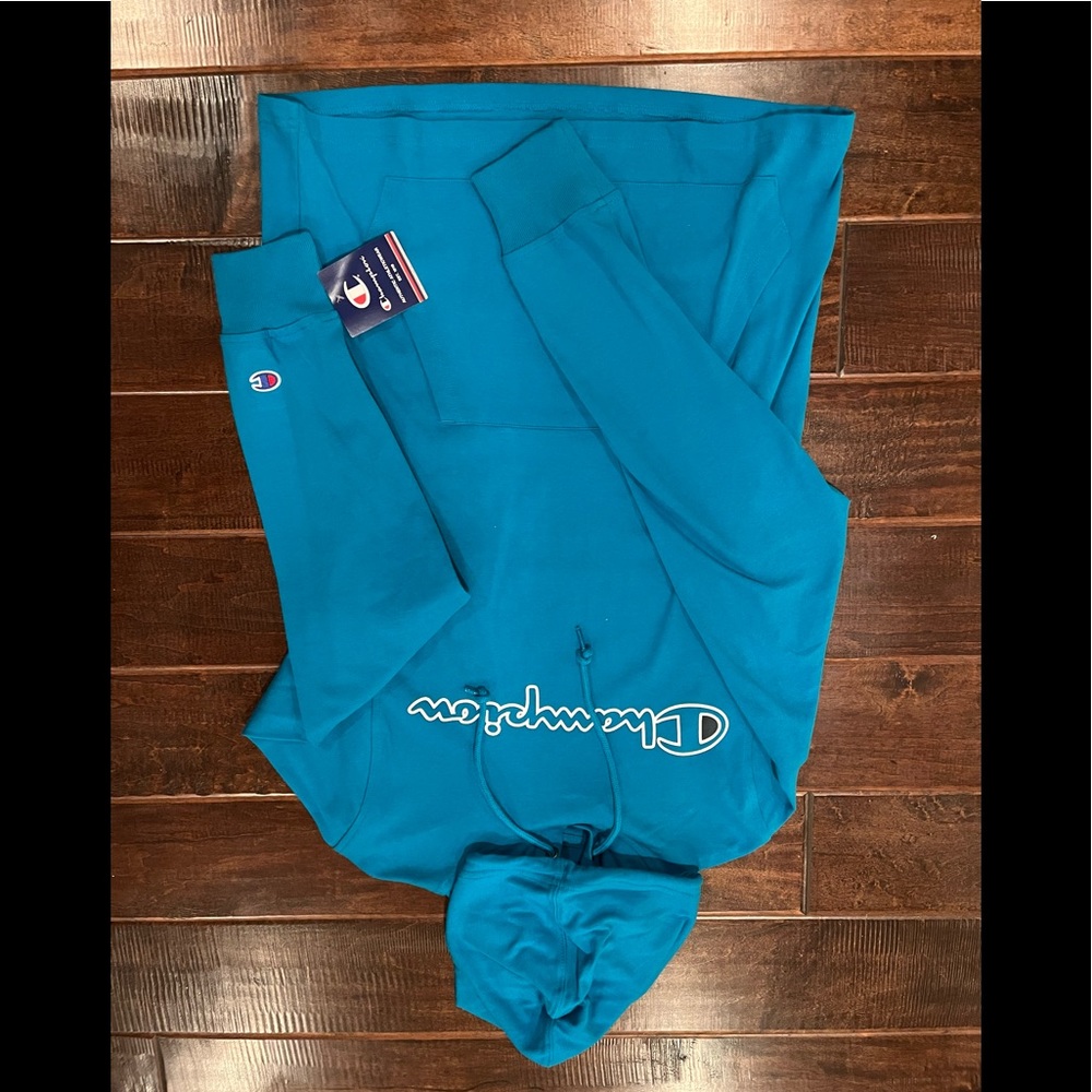Blue champion hoodie